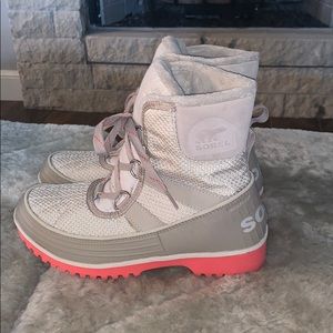 Sorel Cream & Coral Booties! So Cute!!!